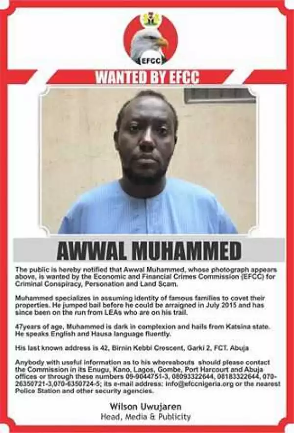 Photos: These People Have Been Declared Wanted By EFCC